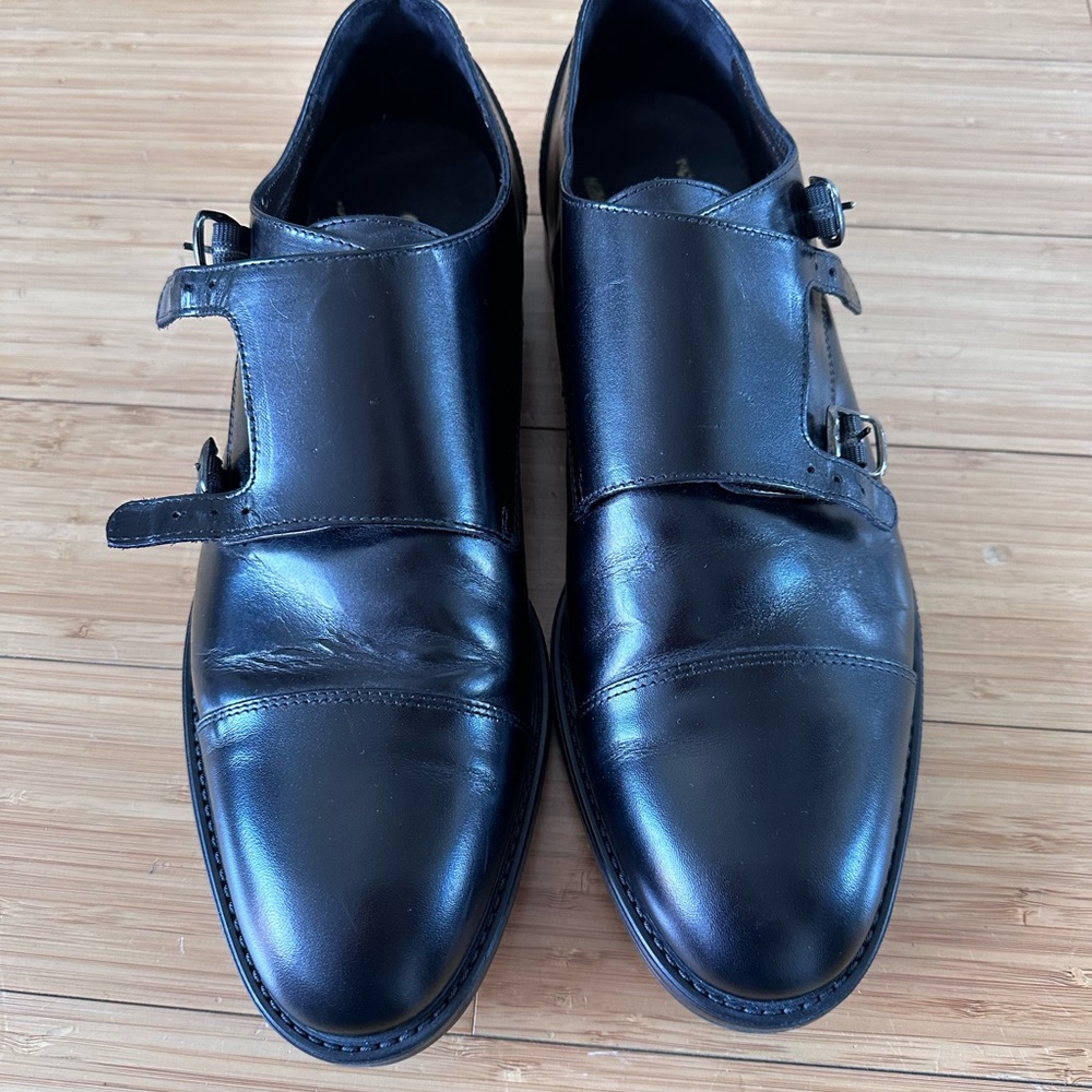 Monk straps, black, size 9.5 US/43 EU, Signs Milano, made in Italy - Picture 5 of 9